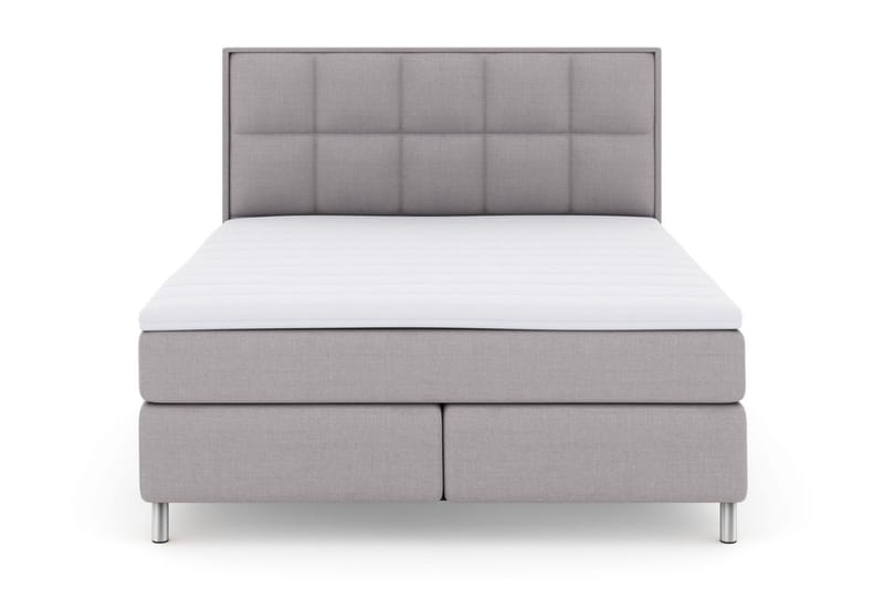 LEXI No 3 Sängpaket 160 Fast/Medium - Ljusgrå/Metall - Möbler - Sovrum - Sängar - Komplett Sängpaket
