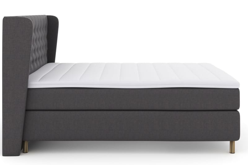 LEXI No 3 Sängpaket 160 Fast/Medium - Mörkgrå/Koppar - Möbler - Sovrum - Sängar - Komplett Sängpaket