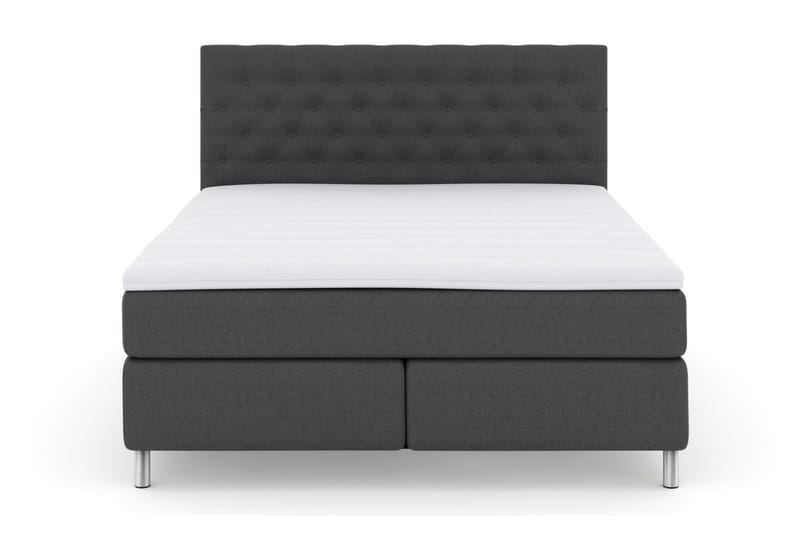 LEXI No 3 Sängpaket 160 Fast/Medium - Mörkgrå/Metall - Möbler - Sovrum - Sängar - Komplett Sängpaket