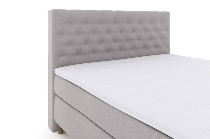 LEXI No 3 Sängpaket 160 Medium - Ljusgrå/Koppar - Möbler - Sovrum - Sängar - Komplett Sängpaket