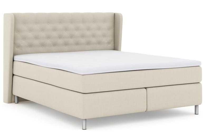 LEXI No 3 Sängpaket 180 Fast - Beige/Metall - Möbler - Sovrum - Sängar - Komplett Sängpaket