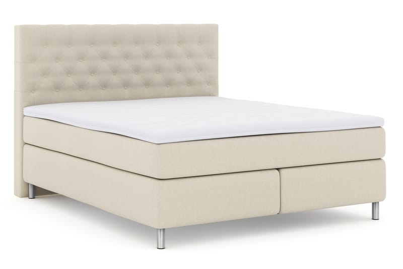 LEXI No 3 Sängpaket 180 Fast - Beige/Metall - Möbler - Sovrum - Sängar - Komplett Sängpaket