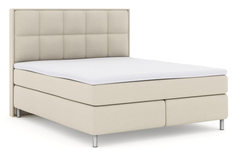 LEXI No 3 Sängpaket 180 Fast - Beige/Metall - Möbler - Sovrum - Sängar - Komplett Sängpaket