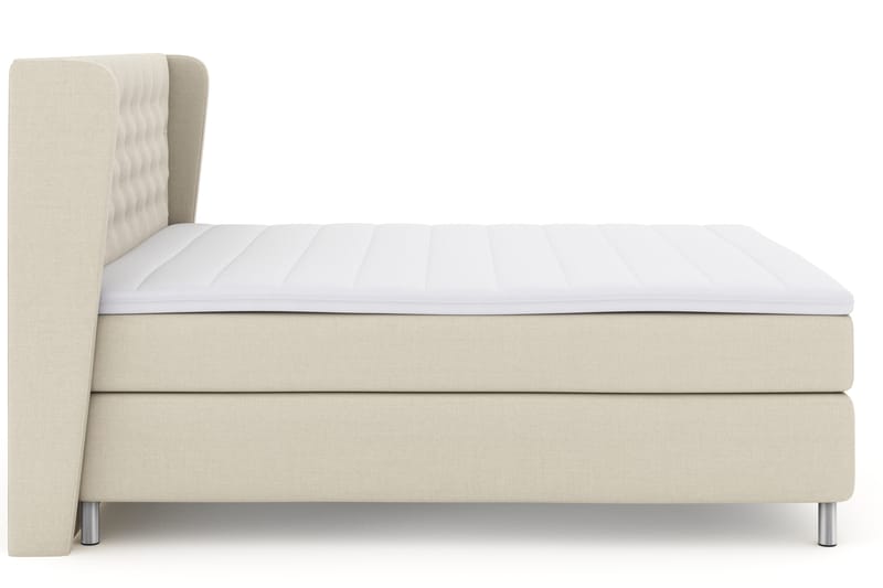 LEXI No 3 Sängpaket 180 Fast - Beige/Metall - Möbler - Sovrum - Sängar - Komplett Sängpaket
