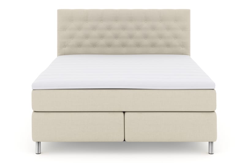 LEXI No 3 Sängpaket 180 Fast - Beige/Metall - Möbler - Sovrum - Sängar - Komplett Sängpaket