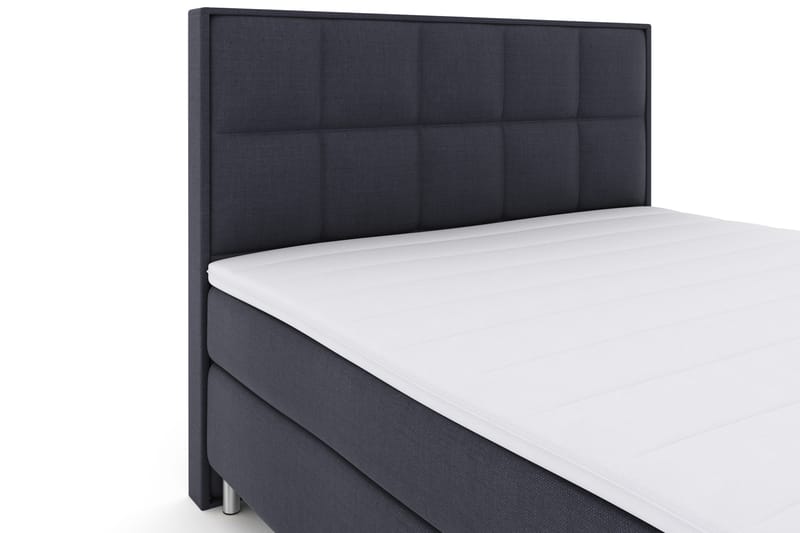 LEXI No 3 Sängpaket 180 Fast - Blå/Metall - Komplett Sängpaket - Kontinentalsängar