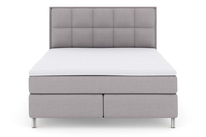LEXI No 3 Sängpaket 180 Fast - Ljusgrå/Metall - Möbler - Sovrum - Sängar - Komplett Sängpaket