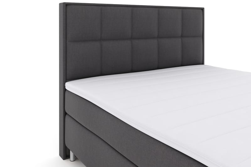 LEXI No 3 Sängpaket 180 Fast - Mörkgrå/Metall - Möbler - Sovrum - Sängar - Komplett Sängpaket