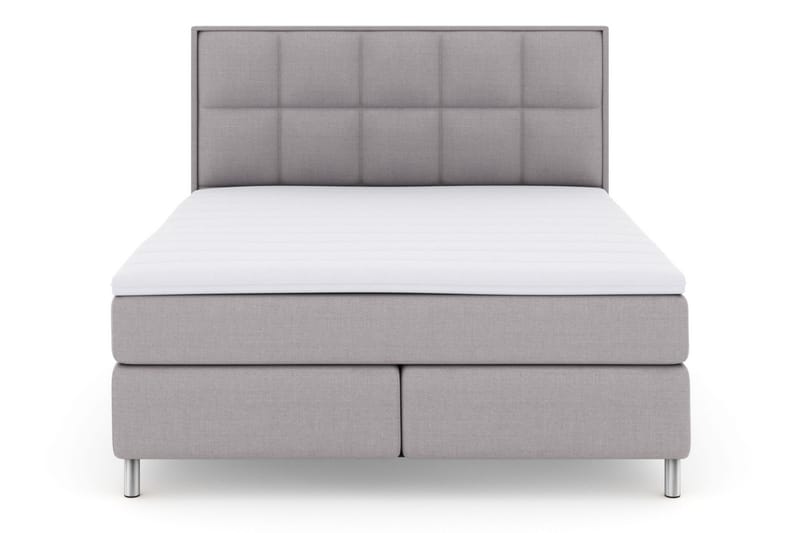 LEXI No 3 Sängpaket 180 Fast/Medium - Ljusgrå/Metall - Möbler - Sovrum - Sängar - Komplett Sängpaket