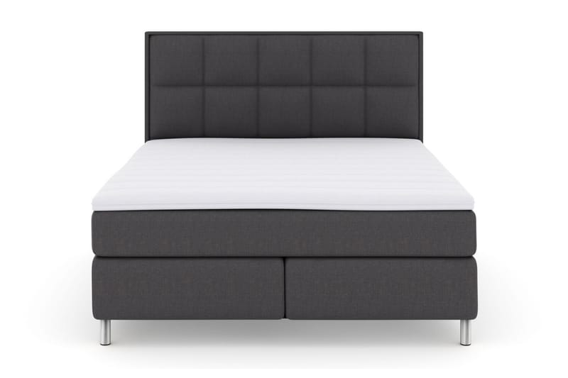 LEXI No 3 Sängpaket 180 Fast/Medium - Mörkgrå/Metall - Möbler - Sovrum - Sängar - Komplett Sängpaket