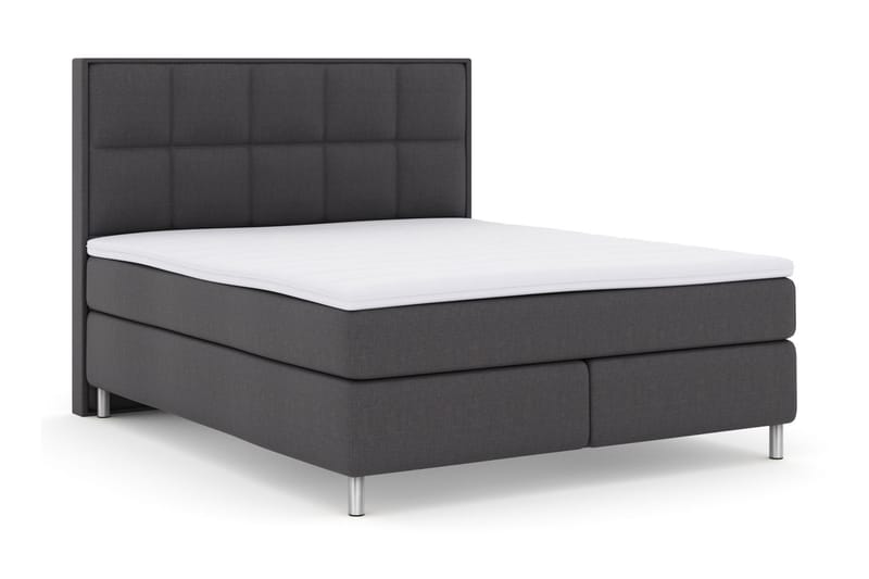 LEXI No 3 Sängpaket 180 Fast/Medium - Mörkgrå/Metall - Möbler - Sovrum - Sängar - Komplett Sängpaket