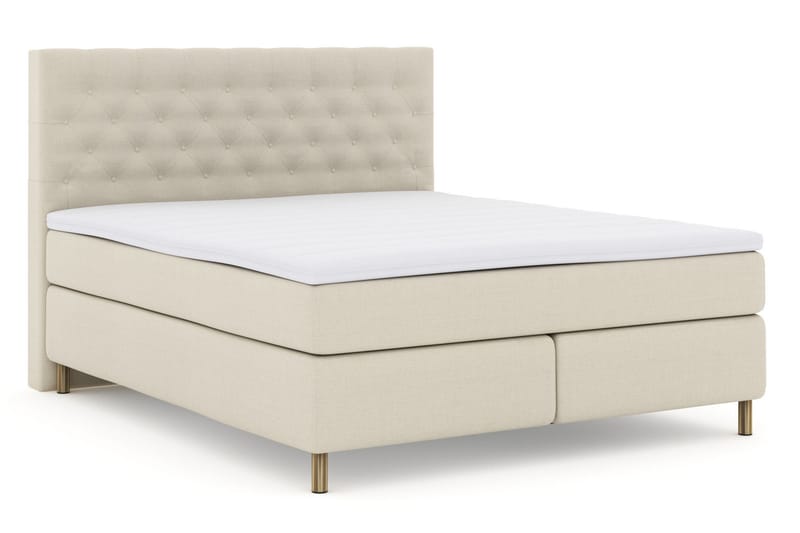 LEXI No 3 Sängpaket 180 Medium - Beige/Koppar - Möbler - Sovrum - Sängar - Komplett Sängpaket