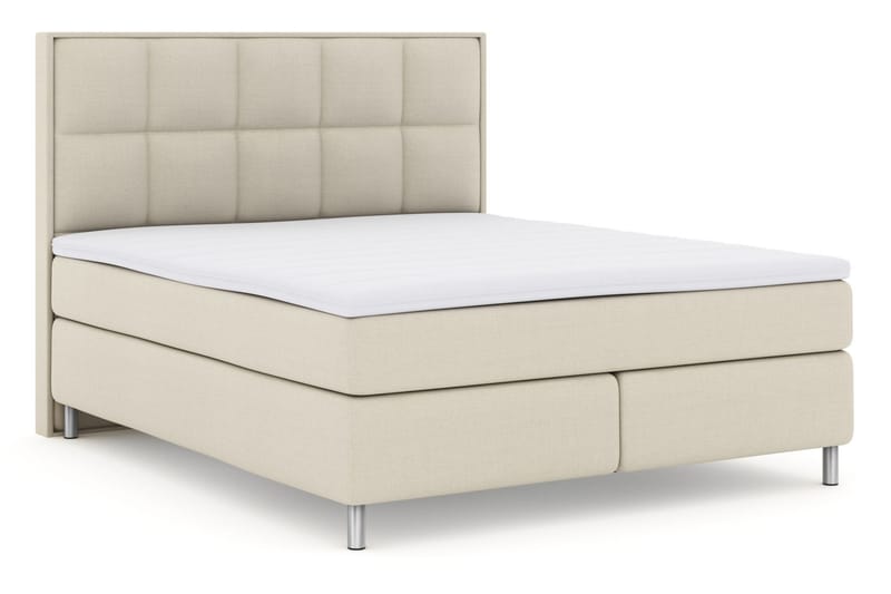 LEXI No 3 Sängpaket 180 Medium - Beige/Metall - Möbler - Sovrum - Sängar - Komplett Sängpaket