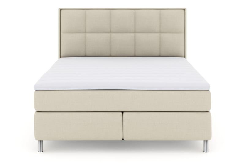 LEXI No 3 Sängpaket 180 Medium - Beige/Metall - Möbler - Sovrum - Sängar - Komplett Sängpaket