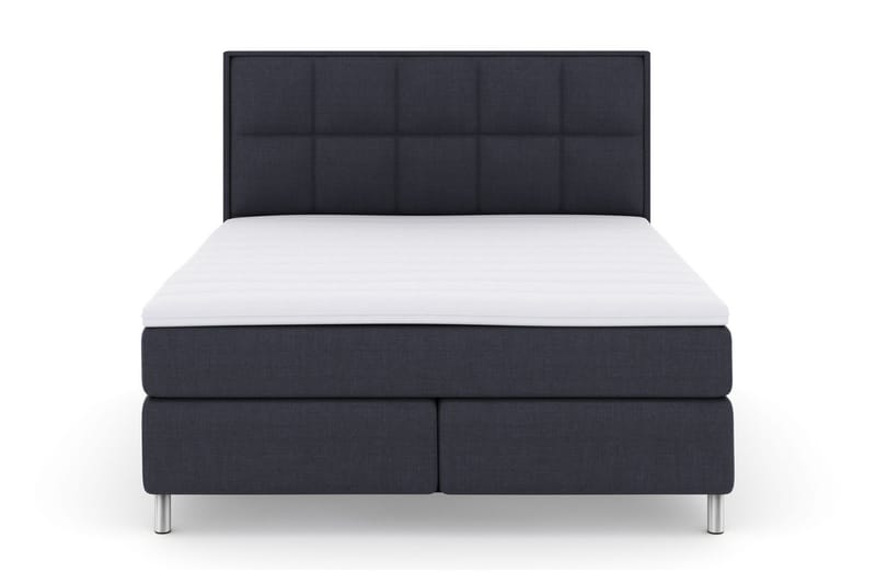 LEXI No 3 Sängpaket 180 Medium - Blå/Metall - Komplett Sängpaket - Kontinentalsängar