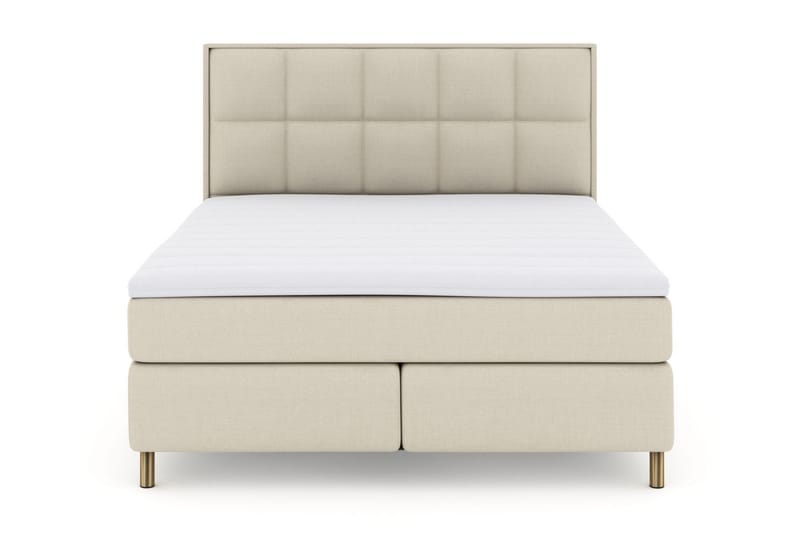LEXI No 3 Sängpaket 210x210 Fast - Beige/Koppar - Möbler - Sovrum - Sängar - Komplett Sängpaket