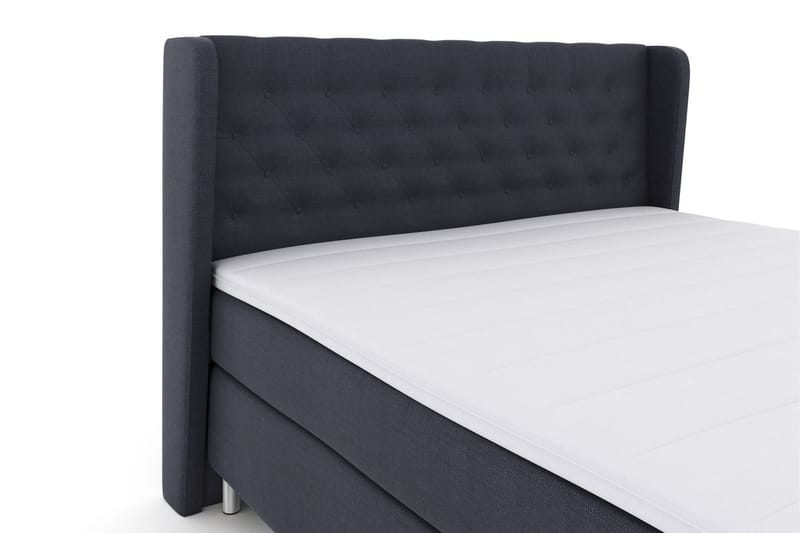 LEXI No 3 Sängpaket 210x210 Fast - Blå/Metall - Komplett Sängpaket - Kontinentalsängar