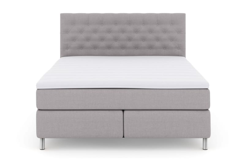LEXI No 3 Sängpaket 210x210 Fast - Ljusgrå/Metall - Möbler - Sovrum - Sängar - Komplett Sängpaket