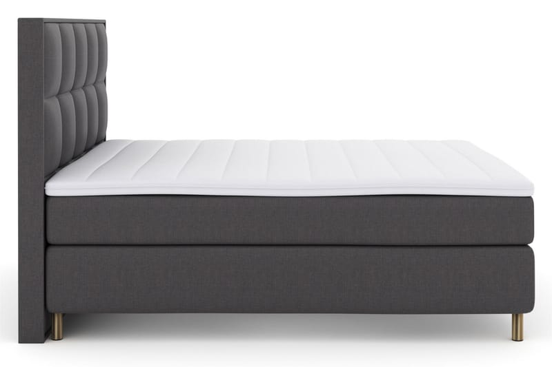 LEXI No 3 Sängpaket 210x210 Fast - Mörkgrå/Koppar - Möbler - Sovrum - Sängar - Komplett Sängpaket