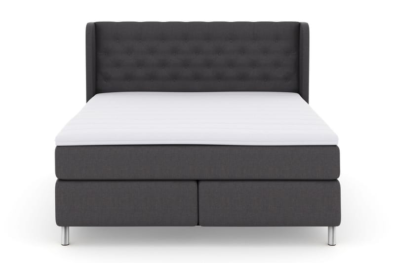 LEXI No 3 Sängpaket 210x210 Fast - Mörkgrå/Metall - Möbler - Sovrum - Sängar - Komplett Sängpaket