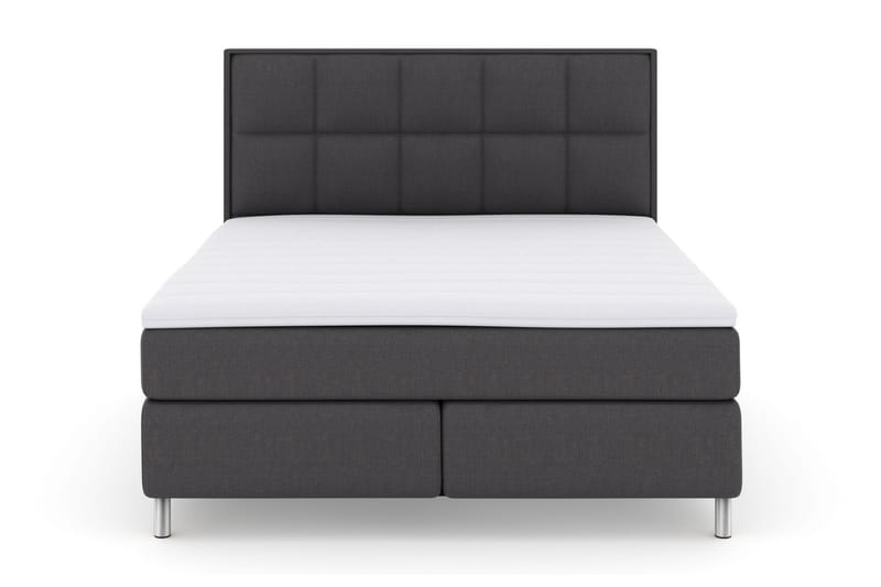LEXI No 3 Sängpaket 210x210 Fast - Mörkgrå/Metall - Möbler - Sovrum - Sängar - Komplett Sängpaket