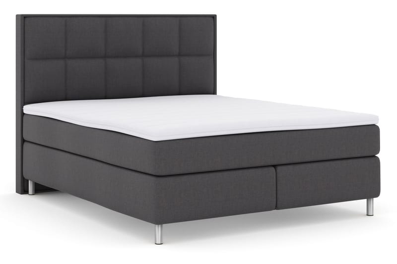 LEXI No 3 Sängpaket 210x210 Fast - Mörkgrå/Metall - Möbler - Sovrum - Sängar - Komplett Sängpaket