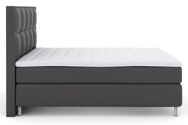 LEXI No 3 Sängpaket 210x210 Fast - Mörkgrå/Metall - Möbler - Sovrum - Sängar - Komplett Sängpaket