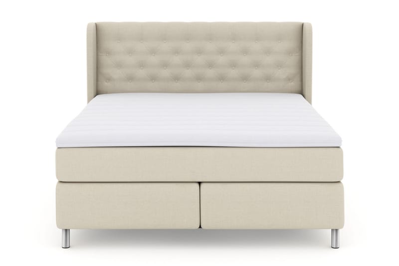 LEXI No 3 Sängpaket 210x210 Fast/Medium - Beige/Metall - Möbler - Sovrum - Sängar - Komplett Sängpaket