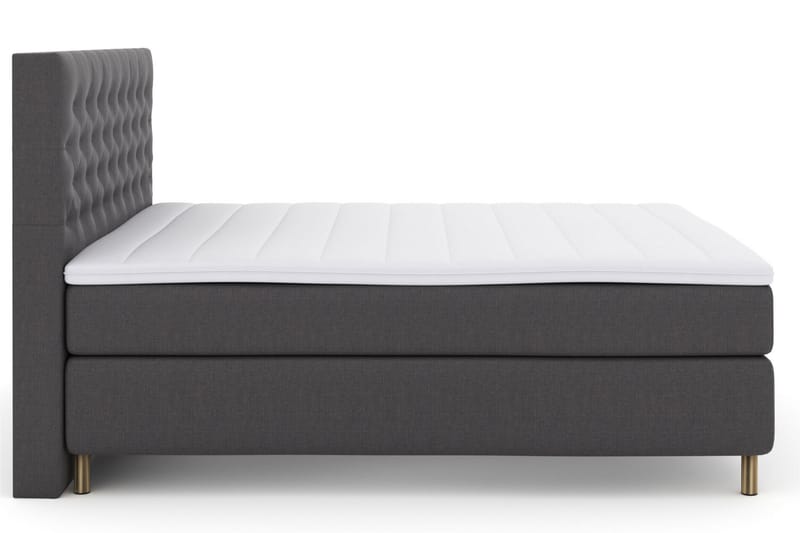 LEXI No 3 Sängpaket 210x210 Fast/Medium - Mörkgrå/Koppar - Möbler - Sovrum - Sängar - Komplett Sängpaket