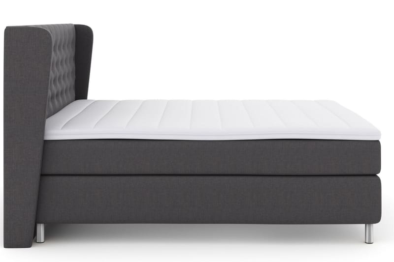 LEXI No 3 Sängpaket 210x210 Fast/Medium - Mörkgrå/Metall - Möbler - Sovrum - Sängar - Komplett Sängpaket