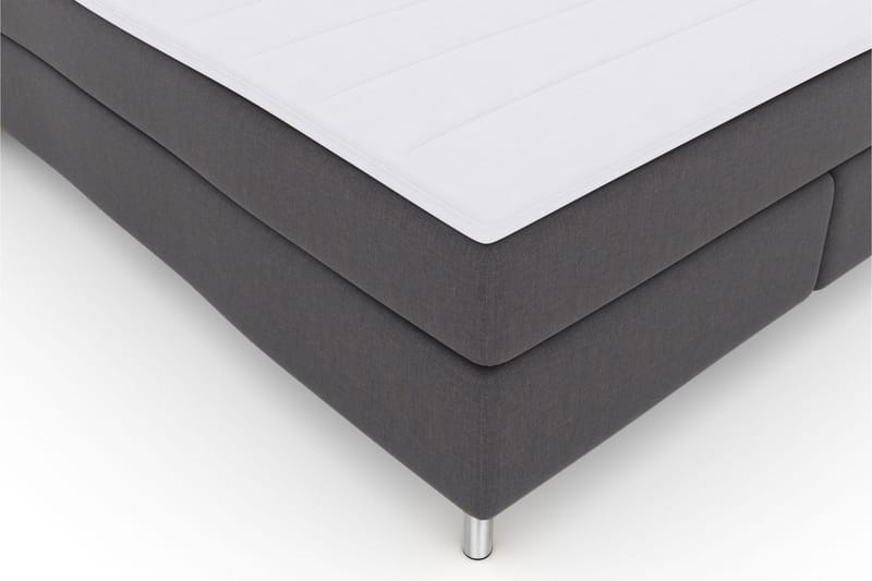 LEXI No 3 Sängpaket 210x210 Fast/Medium - Mörkgrå/Metall - Komplett Sängpaket - Kontinentalsängar