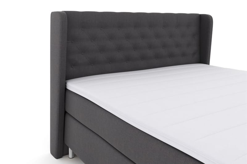 LEXI No 3 Sängpaket 210x210 Fast/Medium - Mörkgrå/Metall - Möbler - Sovrum - Sängar - Komplett Sängpaket