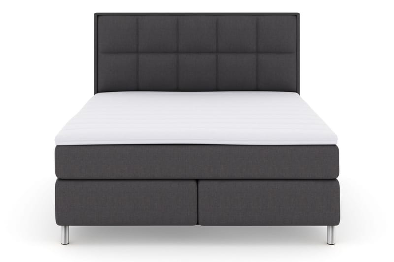 LEXI No 3 Sängpaket 210x210 Fast/Medium - Mörkgrå/Metall - Möbler - Sovrum - Sängar - Kontinentalsängar