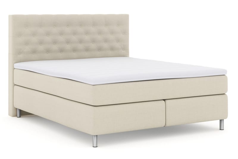 LEXI No 3 Sängpaket 210x210 Medium - Beige/Metall - Möbler - Sovrum - Sängar - Komplett Sängpaket