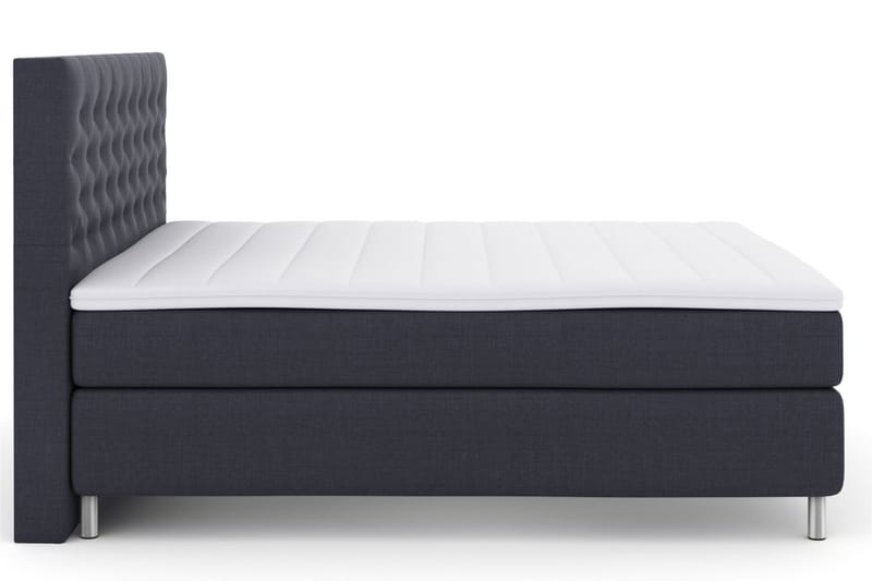 LEXI No 3 Sängpaket 210x210 Medium - Blå/Metall - Komplett Sängpaket - Kontinentalsängar