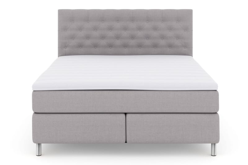 LEXI No 3 Sängpaket 210x210 Medium - Ljusgrå/Metall - Möbler - Sovrum - Sängar - Komplett Sängpaket