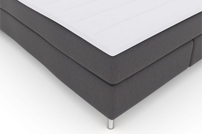 LEXI No 3 Sängpaket 210x210 Medium - Mörkgrå/Metall - Komplett Sängpaket - Kontinentalsängar