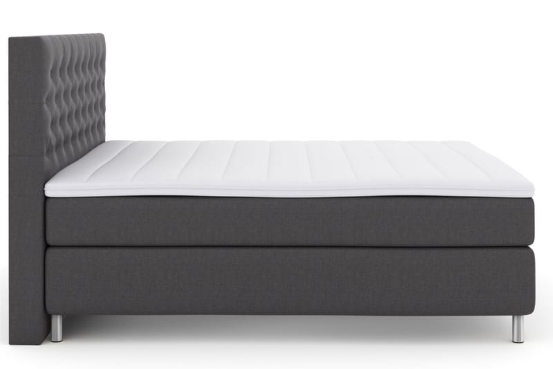 LEXI No 3 Sängpaket 210x210 Medium - Mörkgrå/Metall - Möbler - Sovrum - Sängar - Komplett Sängpaket