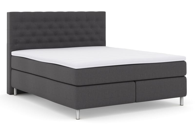 LEXI No 3 Sängpaket 210x210 Medium - Mörkgrå/Metall - Möbler - Sovrum - Sängar - Komplett Sängpaket