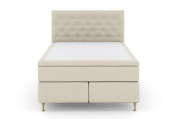 LEXI No 4 Kontinentalsäng 140 Medium Beige/Guld