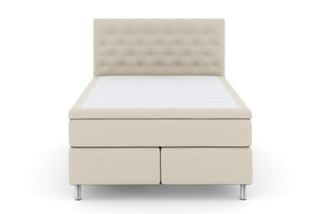 LEXI No 4 Kontinentalsäng 140 Medium Beige/Metall
