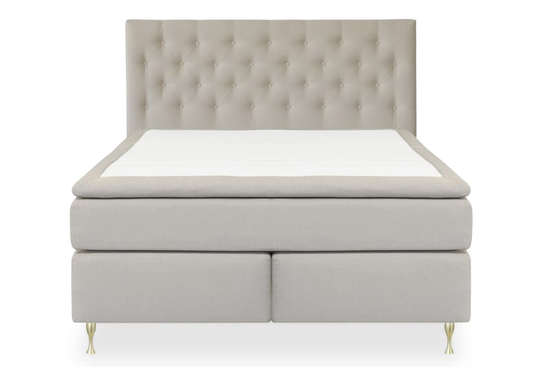 LEXI No 4 Kontinentalsäng 180 Fast Beige/Guld - Möbler - Sovrum - Sängar - Kontinentalsängar