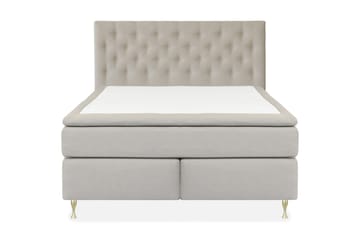 LEXI No 4 Kontinentalsäng 180 Fast/Medium Beige/Guld