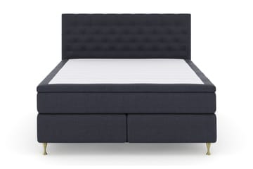 LEXI No 4 Kontinentalsäng 180 Fast/Medium Blå/Guld