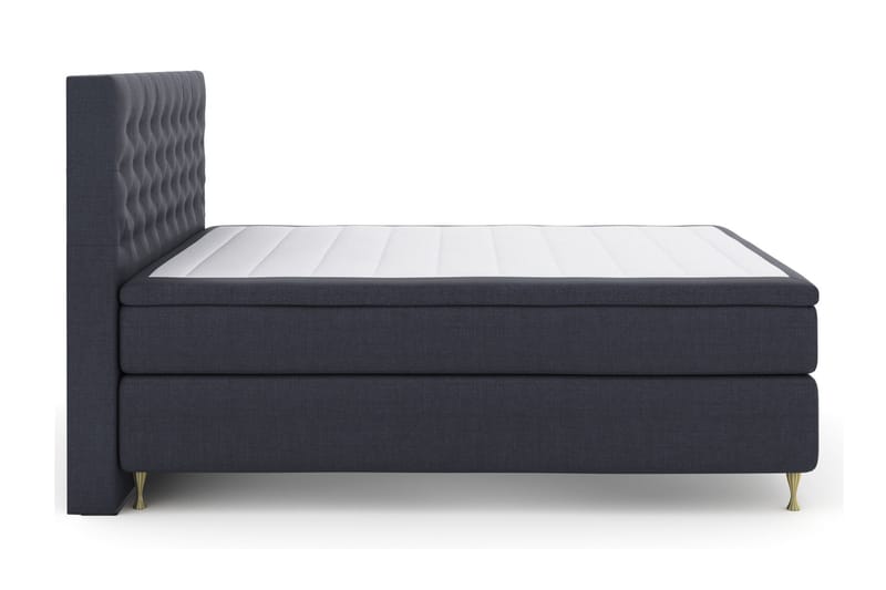 LEXI No 4 Kontinentalsäng 180 Fast/Medium Blå/Guld - Möbler - Sovrum - Sängar - Kontinentalsängar