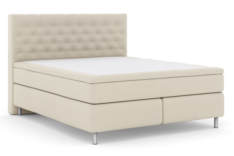 LEXI No 4 Kontinentalsäng 180 Medium Beige/Metall - Möbler - Sovrum - Sängar - Kontinentalsängar
