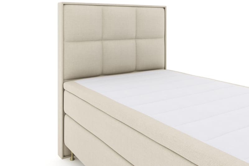 LEXI No 4 Sängpaket 120 Fast - Beige/Guld - Möbler - Sovrum - Sängar - Komplett Sängpaket