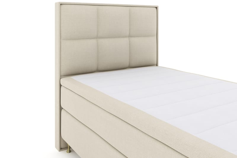 LEXI No 4 Sängpaket 120 Fast - Beige/Guld - Komplett Sängpaket - Kontinentalsängar