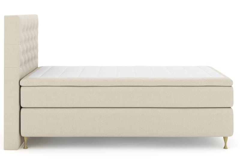LEXI No 4 Sängpaket 120 Fast - Beige/Guld - Möbler - Sovrum - Sängar - Komplett Sängpaket