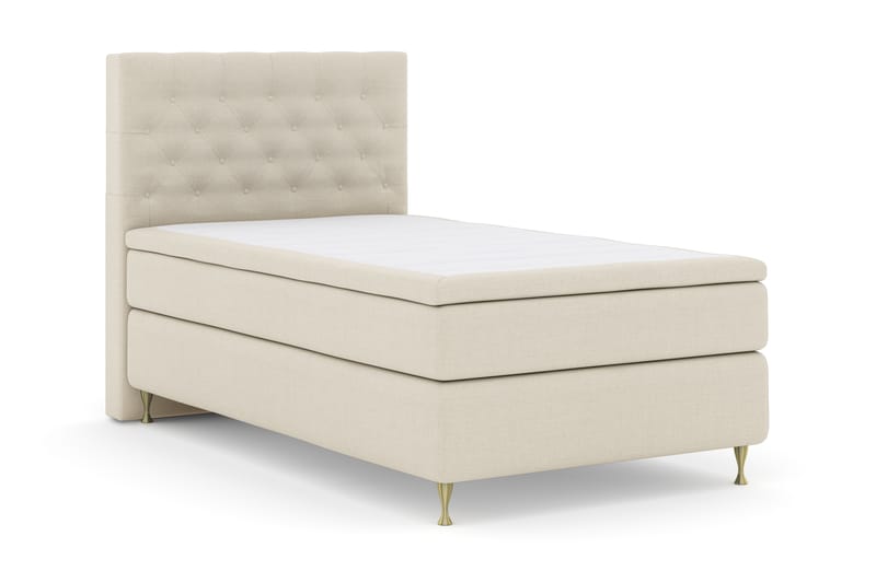 LEXI No 4 Sängpaket 120 Fast - Beige/Guld - Möbler - Sovrum - Sängar - Komplett Sängpaket